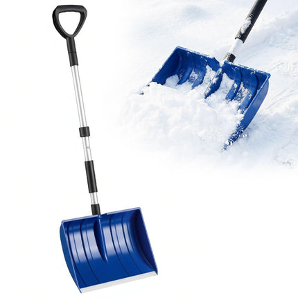 Goplus 48" Long Snow Removal Tool with Ergonomic D-Grip Handle Aluminum Strap & Shaft