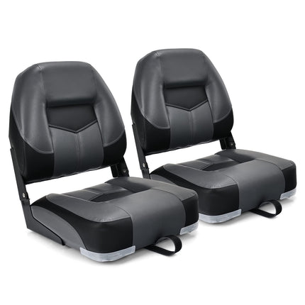 Folding Boat Seats, Low-Back Boat Seat, 2 Packs
