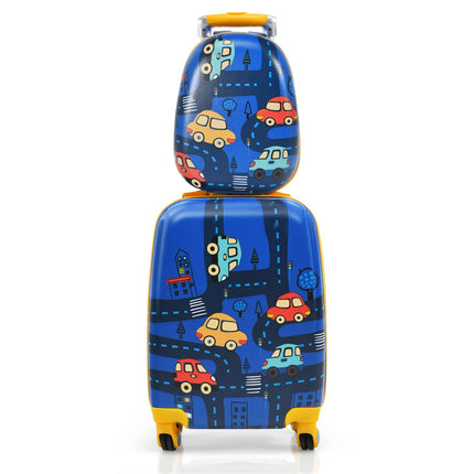 Kids Luggage Set, 12" & 18" Kids Carry On Luggage Set - GoplusUS