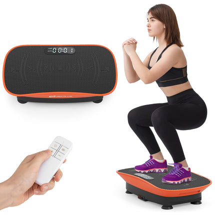 Goplus Vibration Plate Exercise Machine, Vibrating Platform for Lymphatic Drainage