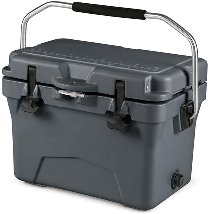 Goplus 20QT Insulated Ice Chest w/Portable Handles & Cup Holders for Drink