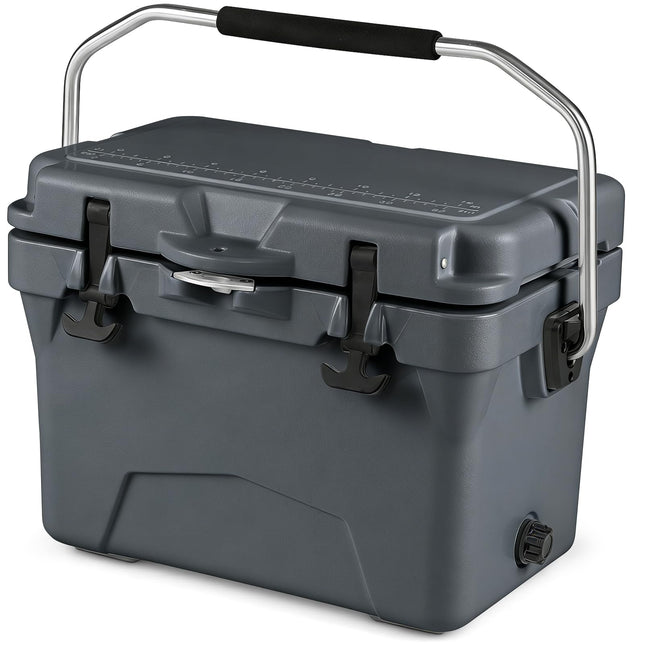 Goplus 20QT Insulated Ice Chest w/Portable Handles & Cup Holders for Drink