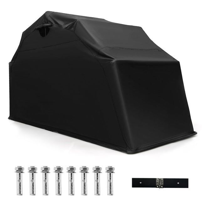 Goplus Motorcycle Shed, Waterproof Motorcycle Garage with 600D Oxford Fabric