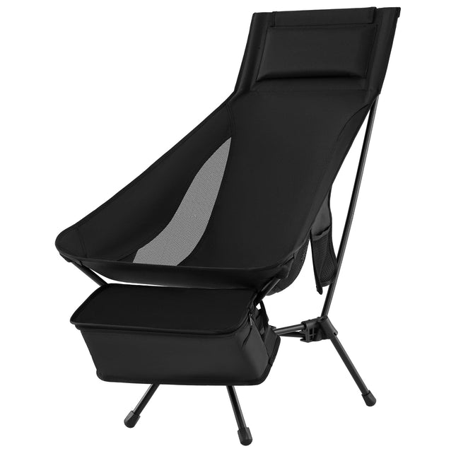Goplus Portable High Back Camping Chairs | Lightweight Compact Collapsible Lawn Chairs