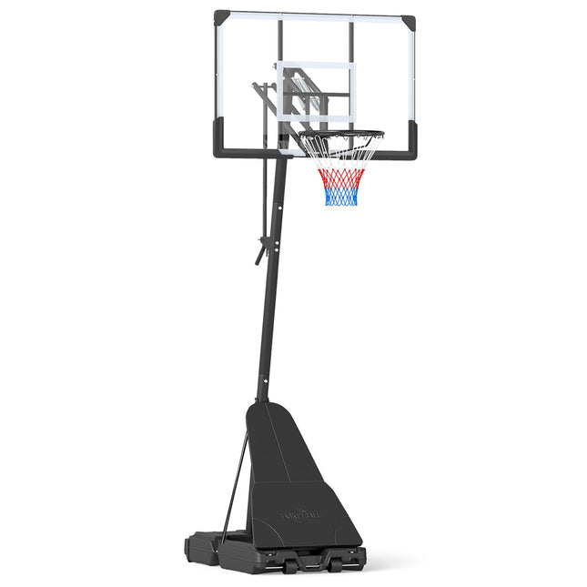 Gopplus 8-10 FT Height Adjustable Portable Basketball Goal System with 44 Inch PC Shatterproof Backboard