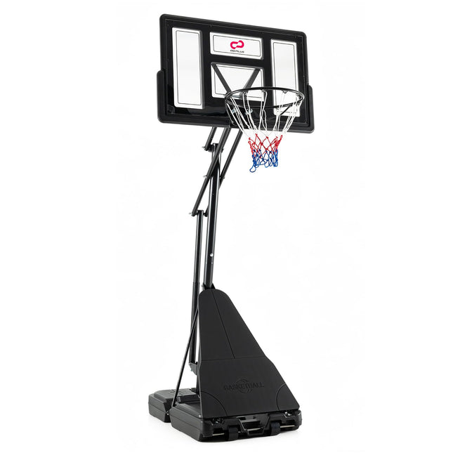 Goplus 7.7-10 FT Height Adjustable Tool-Free Basketball Goal System with 43 Inch PC Backboard