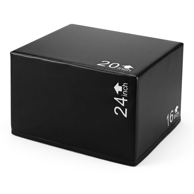 Goplus 3 in 1 Foam Plyometric Jump Box w/Non-Slip & Easy-to-Clean PU Cover