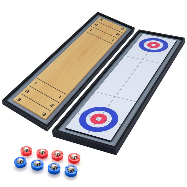 Goplus Shuffleboard and Curling 2 in 1 Board Game