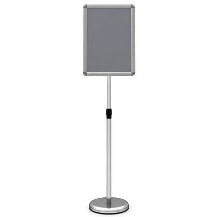 Goplus 11 x 17 Inch Sign Holder Stand with Snap-Open Frame & 360° Rotation