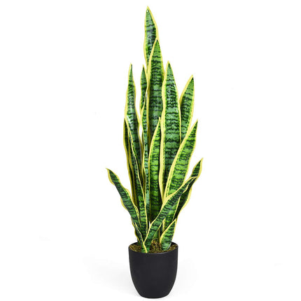 Artificial Snake Plant, 36" Fake Sansevieria