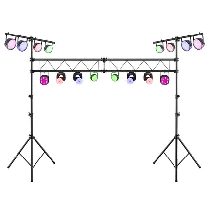 Goplus DJ Light Stand, 14FT Lighting Truss System with 32 Lights Hold 220LBS Capacity