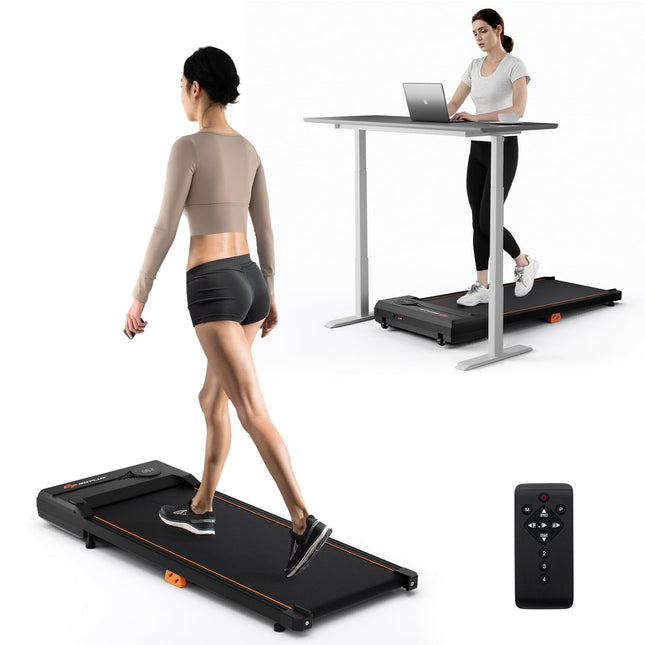 Goplus 340 LBS Capacity Under Desk Treadmill with Remote Control & LED Display