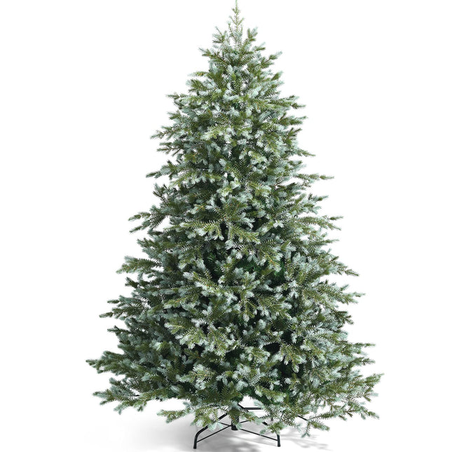 Goplus 7ft Artificial Christmas Tree with 1260 Mixed PE & PVC Branch Tips