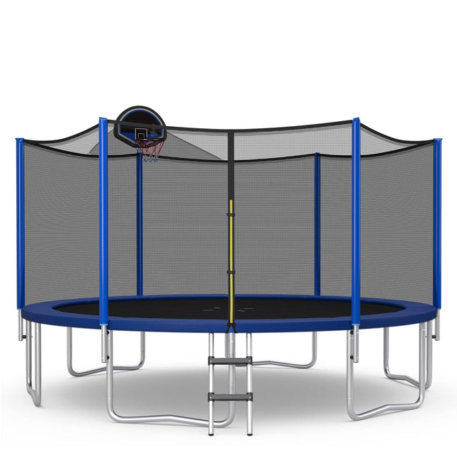 Goplus Outdoor Trampoline, 12FT/ 14FT/ 15FT/ 16FT ASTM Approved Trampoline