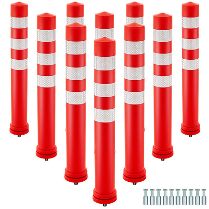 Goplus 10 Pack Traffic Delineator Posts