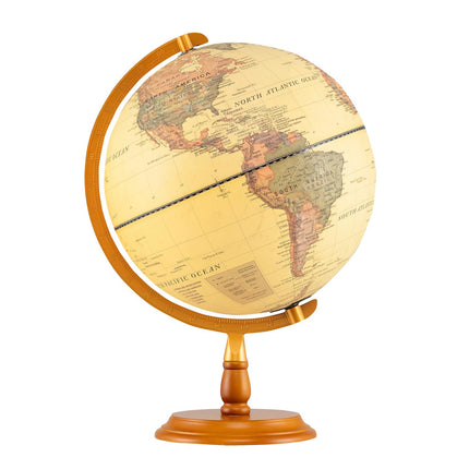 Goplus 12 Inch Illuminated World Globe Geography Educational Desktop Decoration