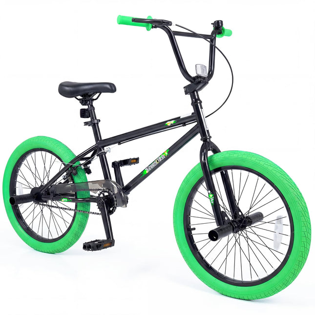 Goplus Freestyle BMX Bike 20" Trick Bicycle w/ 360 Degree Steering & 4 Pegs