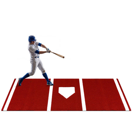 Goplus 10x3.8 ft Baseball Batting Mat with 15 mm Turf for Indoor Outdoor Training