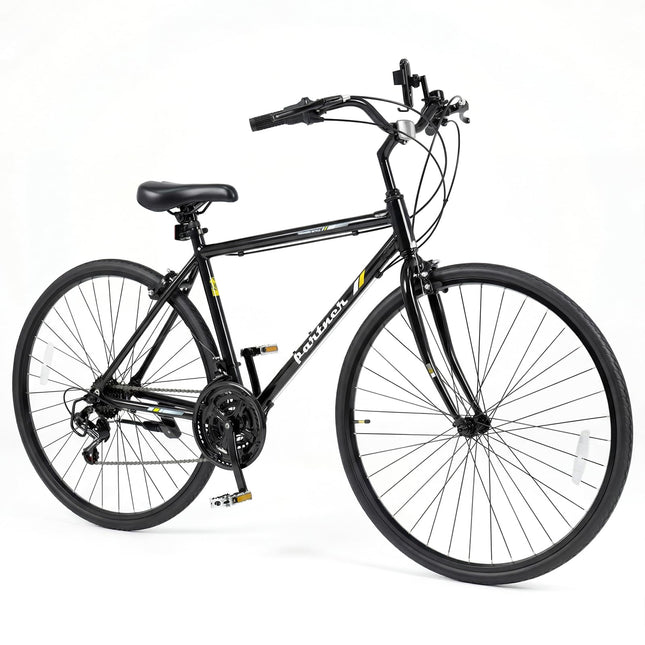 Goplus Hybrid Bike 18-Speed 700C Urban Commuter Bicycle with Shimano Drivetrain