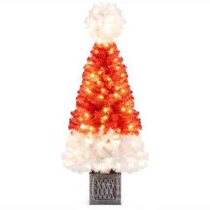 Goplus 4 FT Pre-Lit Christmas Tree for Entrances