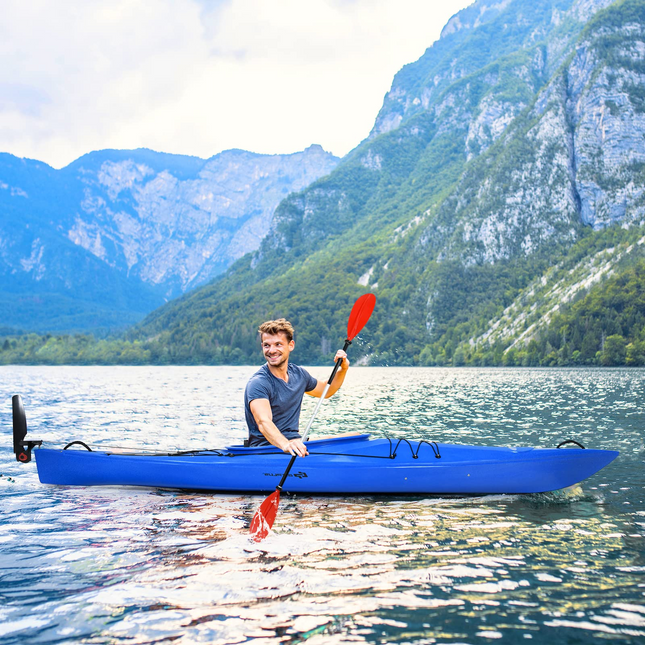 Goplus Single 12 FT Sit-in Kayak, Touring Fishing Keel Kayaks W/ Aluminum Paddle - GoplusUS