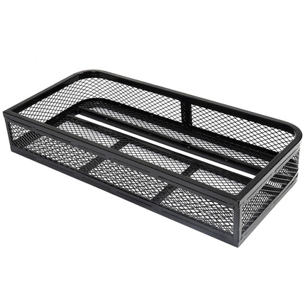 Goplus Universal ATV Front Cargo Basket Rack Luggage Carrier Steel Mesh Surface - GoplusUS