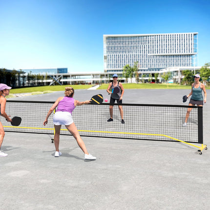 22FT Regulation Size Pickle Ball Net System with Strong Metal Frame