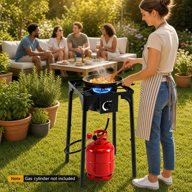 Goplus Outdoor 80,000 BTU High Pressure Single Burner Gas Stove