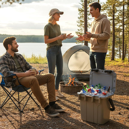 Goplus 21QT Ultra-Light Injection Molded Cooler with Swing-up Handle & Bottle Opener