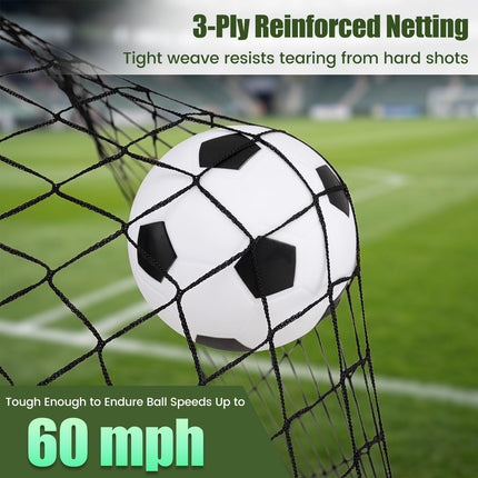 Goplus Portable Soccer Goals for Backyard Set of 2 for Outdoor Sports