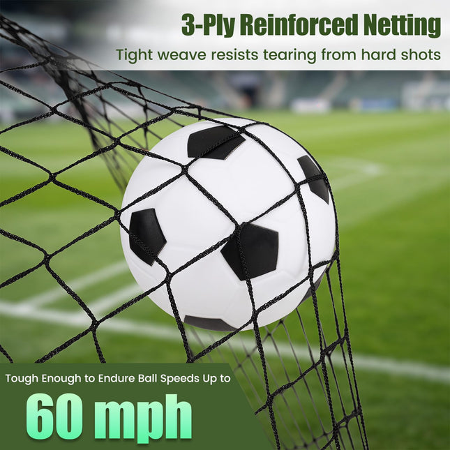 Goplus Portable Soccer Goals for Backyard Set of 2 for Outdoor Sports