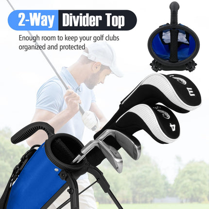 Goplus Lightweight Golf Stand Bag for The Driving Range Par 3 and Executive Courses