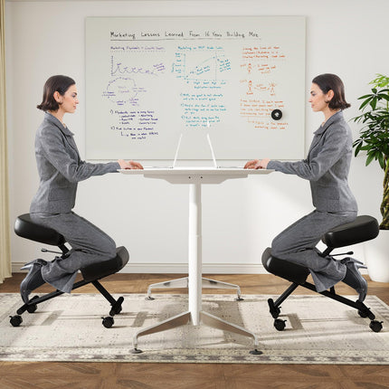 Goplus Kneeling Chair w/Adjustable Height & Thickened Sponge Cushion