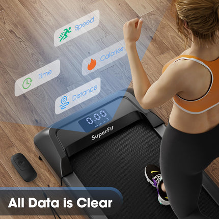 Walking Pad Treadmill Under Desk with 265 lbs Capacity - Goplus