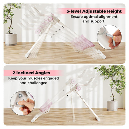 Goplus Foldable Ab Workout Equipment with Knee Protection