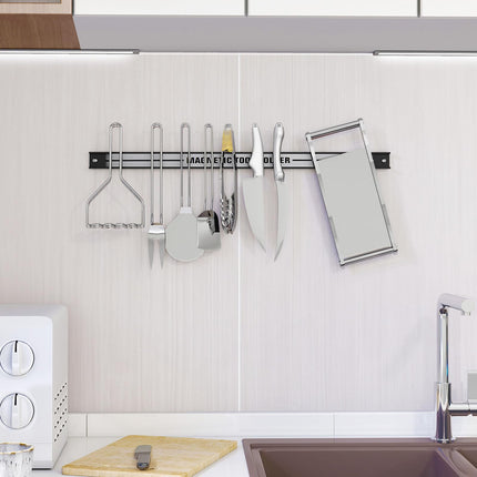 Goplus 6PCS 18" Magnetic Tool Holder, Wall Mounted 176LBS Capacity Magnetic Tool Organizer