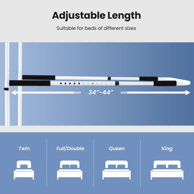 Goplus Bed Rails for Elderly Adults Safety, Medical Assist Support Side Railings for Seniors