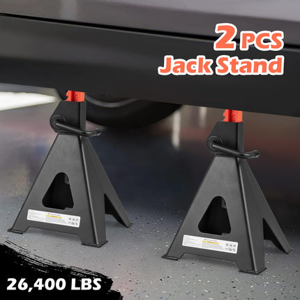 Goplus Jack Stands 12 Ton, 2/4 Pack 26,400 LBS Jack Stand with 19"-29.5" Adjustable Lifting Height