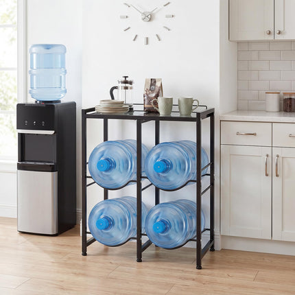 Goplus 18.9 L Water Jug Holder for 4 Bottles ( Large Top Shelf )
