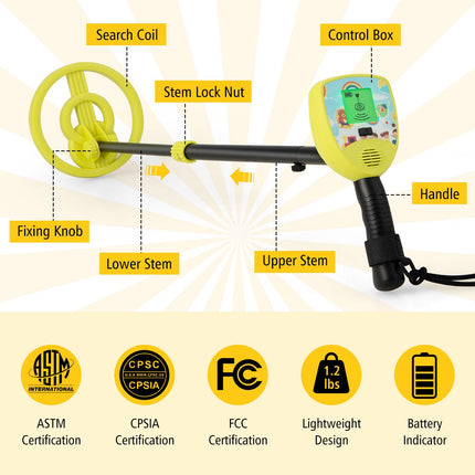 Goplus Metal Detector for Kids