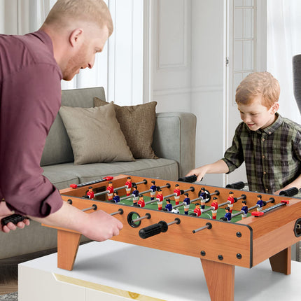 27" Foosball Table, Portable Tabletop Soccer Game
