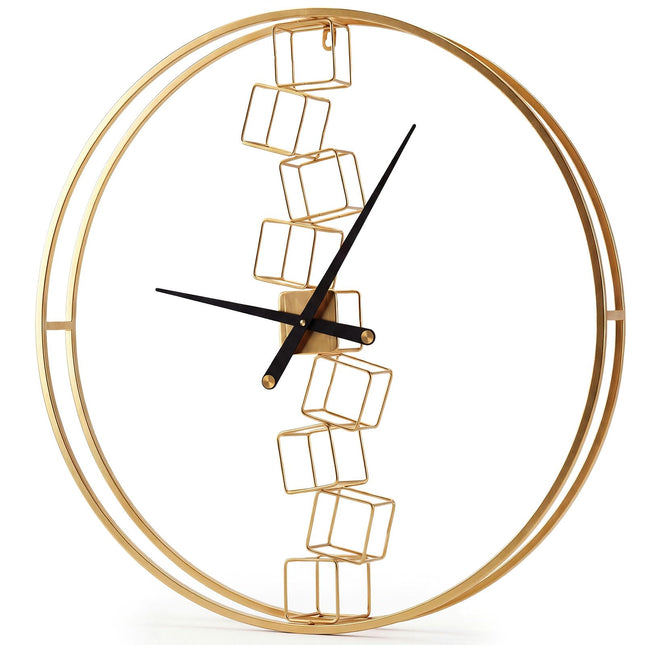 Goplus 27" Nordic Style Big Metal Wall Clock | Battery-Operated Wall Decoration