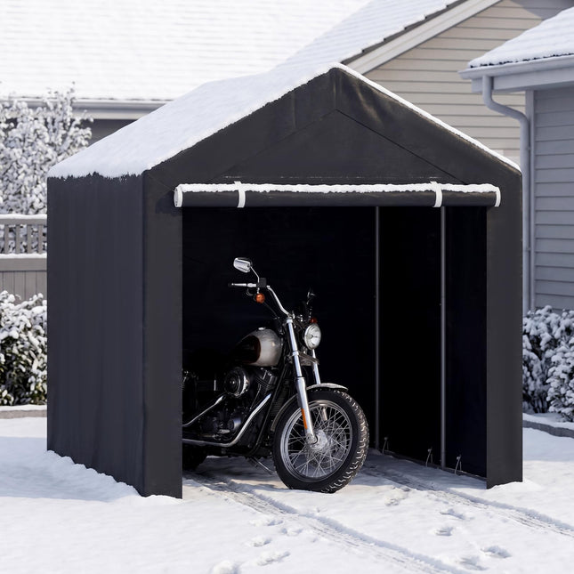 Goplus 7.2 x 5.2 FT/6 x 4 FT/5 x 3 FT Heavy-Duty Portable Storage Shed