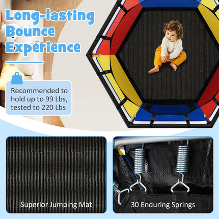 Goplus 48" Recreational Trampoline for Kids with Safety Enclosure Net