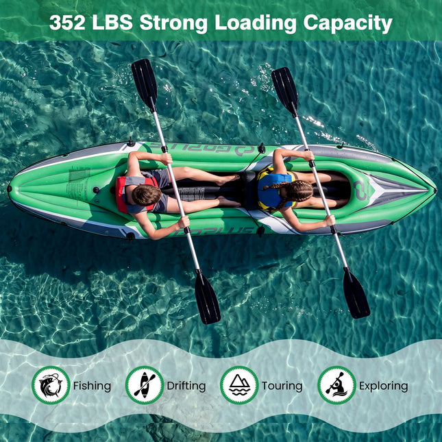 Goplus Inflatable Kayak 2 Person 11.5 FT Tandem Touring Kayak