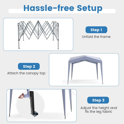 Goplus 10 x 10 FT Outdoor Pop up Canopy Tent | Irregular Folding Commercial Tent for Party