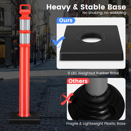 Goplus Delineator Post with Base