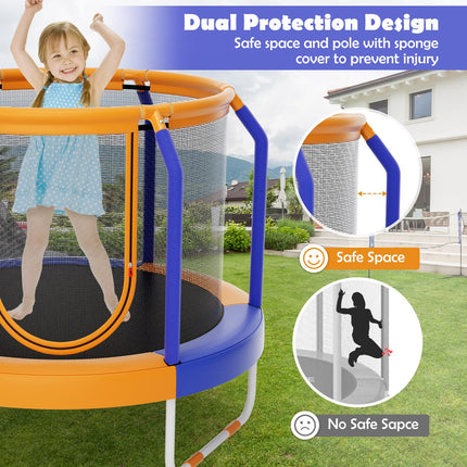 Goplus Kids Trampoline, 48" ASTM Approved Recreational Trampoline with Safety Space Design