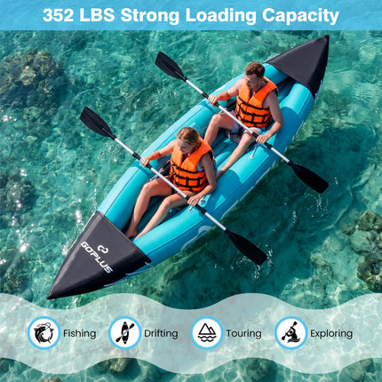 Goplus Inflatable Kayak 2 Person 10.5 FT Tandem Touring Kayak