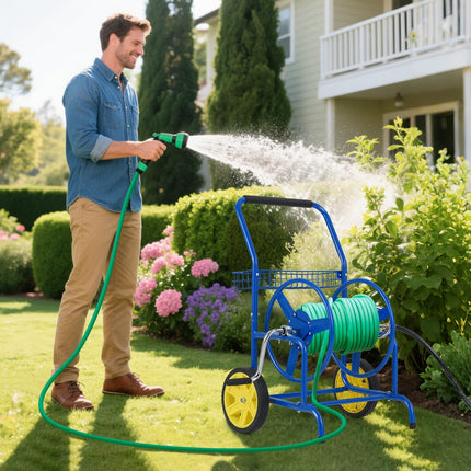 Goplus 230 FT of 5/8" Large Capacity Garden Hose Reel Cart